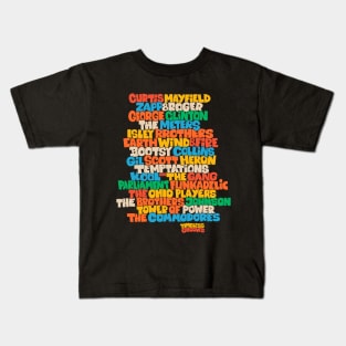 Funk Legends: The Groovy Rhythm of Cult Bands Kids T-Shirt